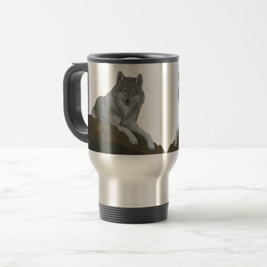Mug De Voyage Loups (Devant gauche)