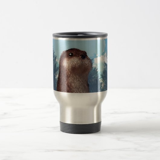 Mug De Voyage Loutre debout (Centre)