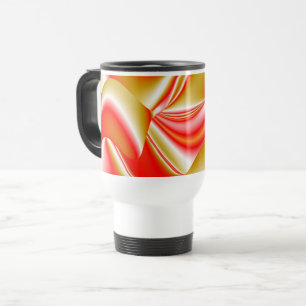 Mug De Voyage Love and Gold Abstrait 3D Rainbowart