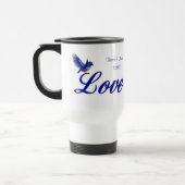 Mug De Voyage Love Bluebird Mariage personnalisé (Gauche)