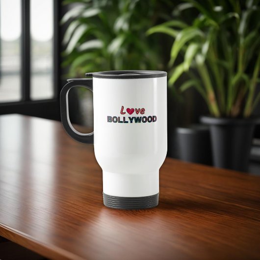MUG DE VOYAGE "LOVE BOLLYWOOD" APPRÉCIATION DE LA CINÉMA INDIENN