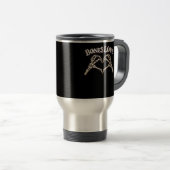 Mug De Voyage Love Skeleton Hand Classic (Devant droit)