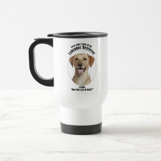 Mug De Voyage Lucky Yellow Lab (Gauche)