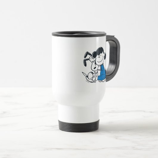 Mug De Voyage Lucy Hugging Snoopy (Devant droit)