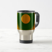 Mug De Voyage Lune jaune en vert (Devant droit)