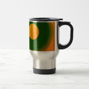 Mug De Voyage Lune jaune en vert