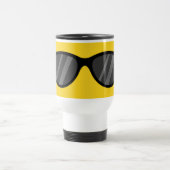 Mug De Voyage Lunettes de soleil de dessin cool (Centre)