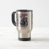 Mug De Voyage Lupus de pingouins de Noël (Devant gauche)