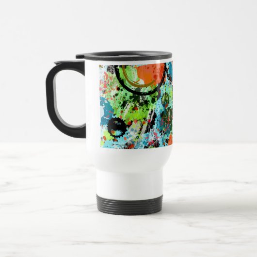 Mug De Voyage Lutte alimentaire Abstraite (Gauche)