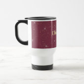 Mug De Voyage Luxe bordeaux brillant parties scintillant d'or co (Gauche)