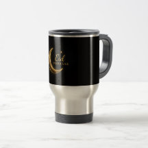 Luxueux Eid Mubarak noir et or – Élégant