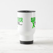 Mug De Voyage Lymphome de Non-Hodgkins survivant de 1 an (Centre)