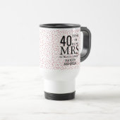 Mug De Voyage M. et Mme Right 40e anniversaire Mariage (Devant droit)