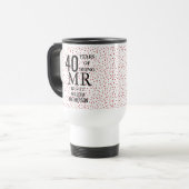 Mug De Voyage M. et Mme Right 40e anniversaire Mariage (Devant gauche)