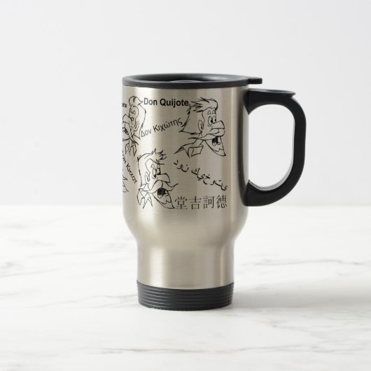 Mug De Voyage M. Quixote in translation @QUIXOTEdotTV (Droit)