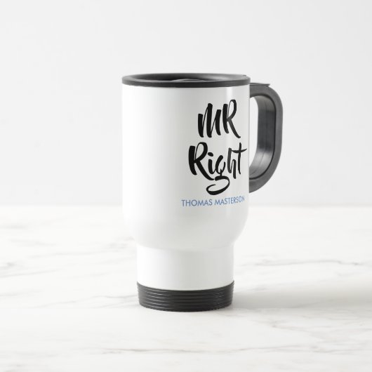 Mug De Voyage M. Right Son Nom Fun (Devant droit)