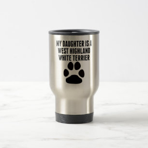Mug De Voyage Ma fille est une montagne Terrier blanc