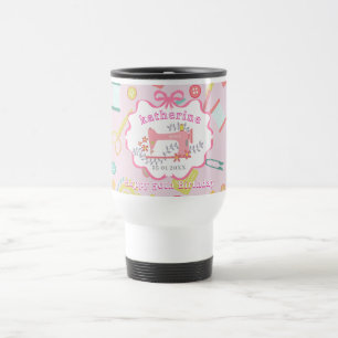 Mug De Voyage Machine à coudre rose pour les 50 ans de la coutur