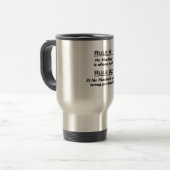 Mug De Voyage Machiniste de règle (Devant gauche)