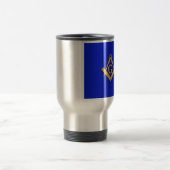 Mug De Voyage Maçon - bleu maçonnique (Centre)