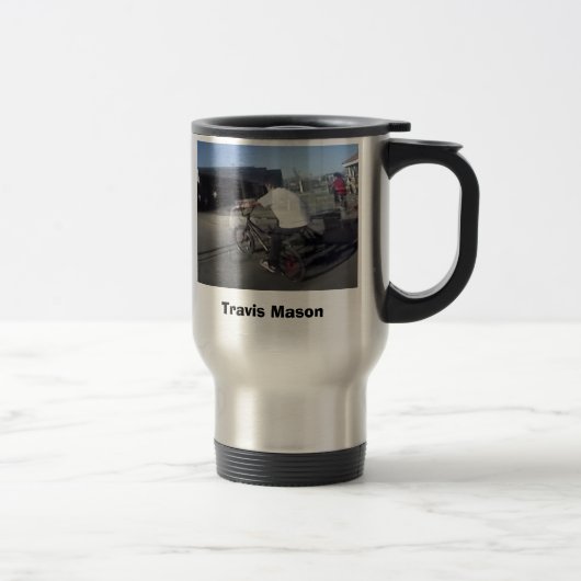Mug De Voyage Maçon de Travis (Droit)