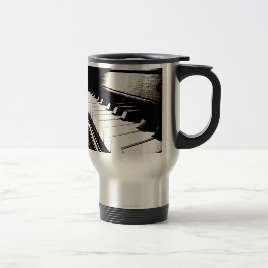 Mug De Voyage Macro Touches de piano (Droit)