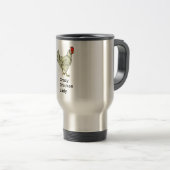 Mug De Voyage Madame folle de poulet (Devant droit)