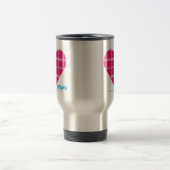 Mug De Voyage Magenta 2 de plaid (Centre)