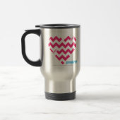 Mug De Voyage Magenta 3 de zigzag (Gauche)