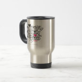 Mug De Voyage Magenta de graffiti (Devant gauche)