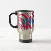 Mug De Voyage Magenta de zèbre (Gauche)