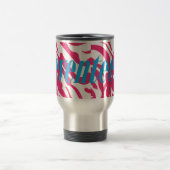 Mug De Voyage Magenta de zèbre (Centre)