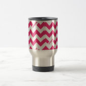 Mug De Voyage Magenta de zigzag (Centre)