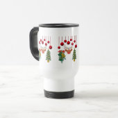 Mug De Voyage Magical Reindeer Bells and Christmas Tree Design (Devant gauche)