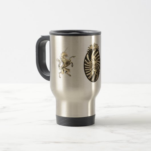 Mug De Voyage Magique Mythique Golden Unicorn (Devant gauche)