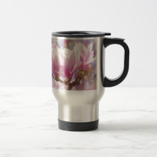 Mug De Voyage Magnolia rose-pourpre en floraison - Fleur de prin