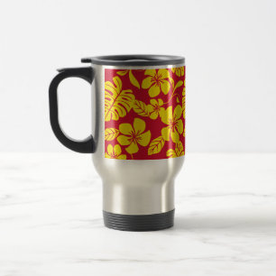 MUG DE VOYAGE MAILLOT DE BAIN ROSE (ROUGE/OR)