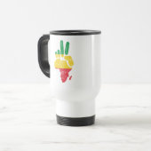 Mug De Voyage main de paix du Darfour Afrique (Devant gauche)
