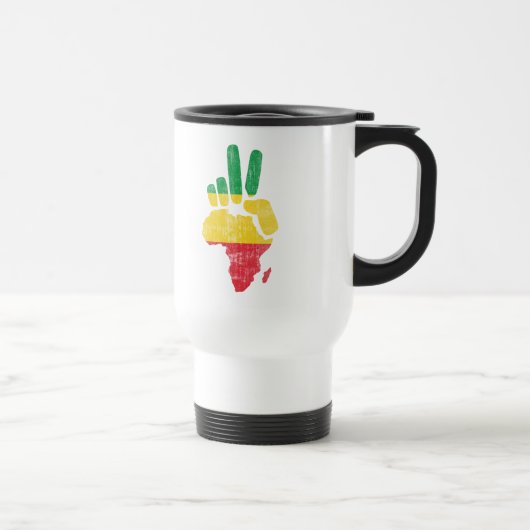 Mug De Voyage main de paix du Darfour Afrique (Droite)