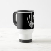 Mug De Voyage Main squelette spirale (Devant gauche)