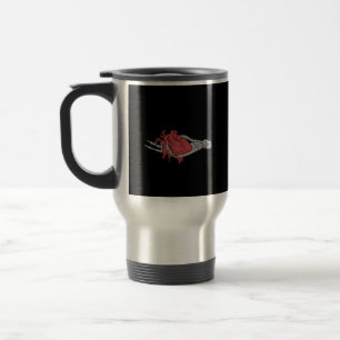 Mug De Voyage Mains du squelette du coeur