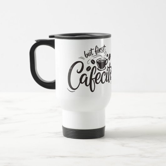 Mug De Voyage Mais d'abord, un cafecito (Gauche)