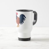 Mug De Voyage Maison de poulets de dessin (Devant droit)