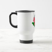 Mug De Voyage Majuscule C monogramme floral (Gauche)