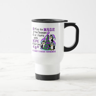 Mug De Voyage Maladie d'Alzheimer de pingouins de Noël