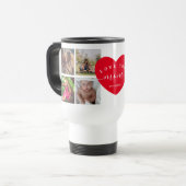 Mug De Voyage Maman Cadeaux Customisé Photo Collage Moderne Coeu (Devant gauche)