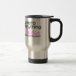 Mug De Voyage Maman d'armée mon héros