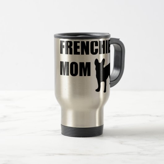 Mug De Voyage Maman de Frenchie (Devant droit)