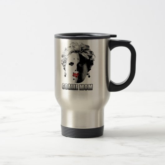 Mug De Voyage Maman de gardien de but d'hockey (Droit)