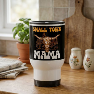 Mug De Voyage Maman de petite ville Fête des mères western uni